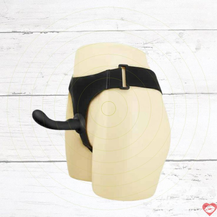 Baile Ultra Harness Strapon Đen Cong Gợi Cảm