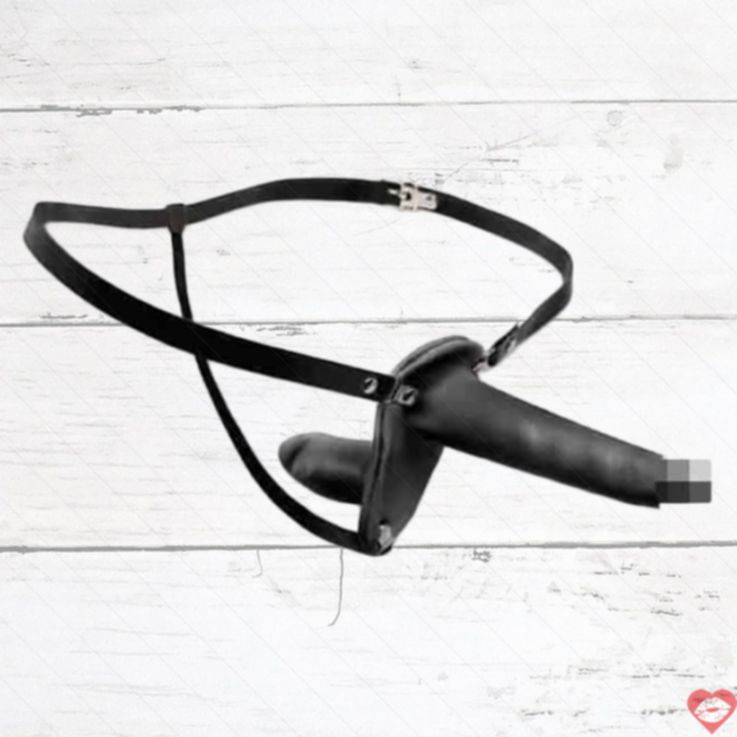 Strap-on Pipedream Đen 15cm Kích Thích Âm Đạo Đôi