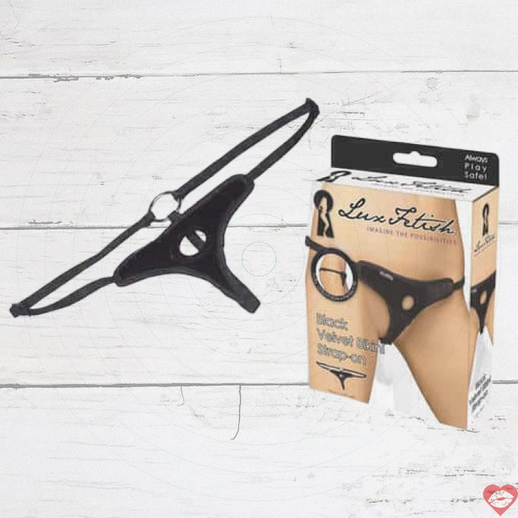 Quần Lót Strapon Lux Fetish Bikini Đen Điều Chỉnh Dễ Dùng