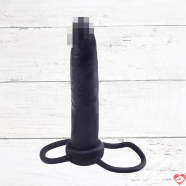 PipeDream Double Trouble dildo bao quy đầu kép đen