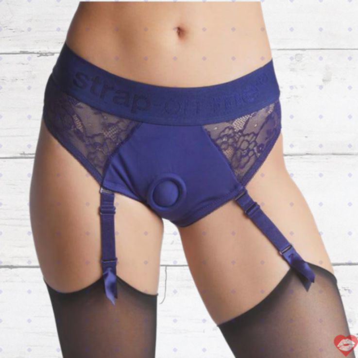 Strap-on-me Diva Harness M Xanh Trắng Đa Năng Siêu Thoải Mái