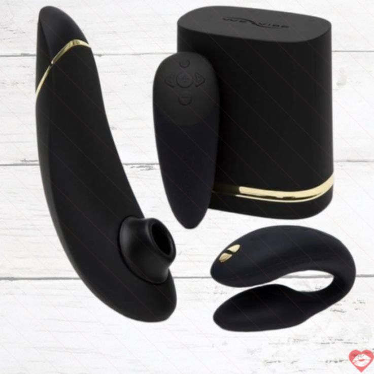 We-Vibe Chorus + Womanizer Premium Set Đen