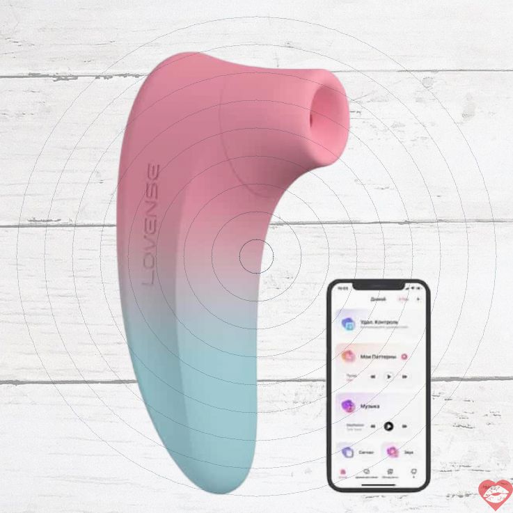 Lovense Tenera 2 Hút Âm Hộ Xanh Hồng Xanh Điều Khiển App