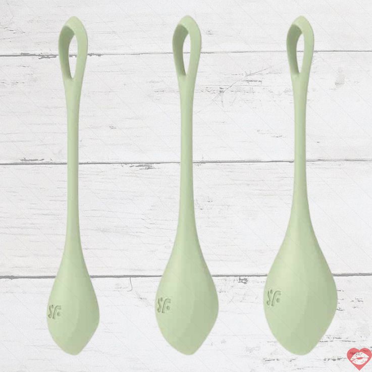 Satisfyer Yoni Power 2 Balls Xanh Làm Chặt Âm Đạo Tự Nhiên