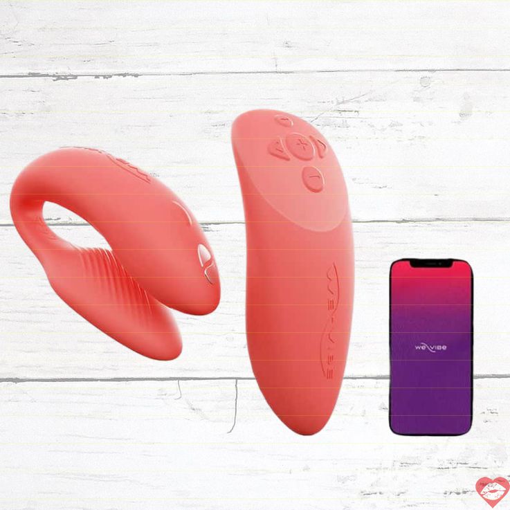 We-Vibe Chorus Couples Vibrator Coral Remote App