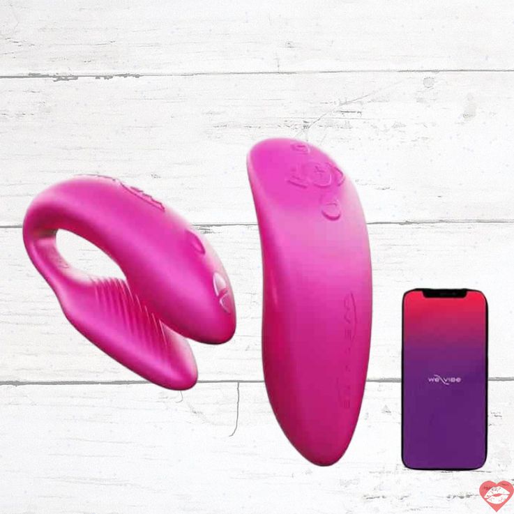 Rung We-Vibe Chorus Cặp Đôi Hồng App Kiểm Soát Đam Mê 