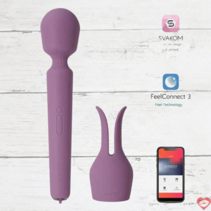 Svakom Emma Neo 2 massager nóng app tím 29cm mạnh mẽ