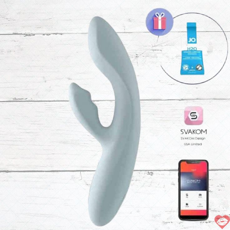 Svakom Chika Thỏ Nóng Xanh Siêu Mềm App Điều Khiển