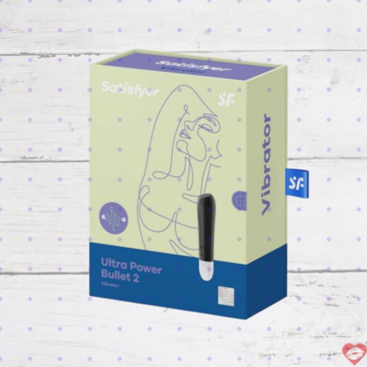 Satisfyer Ultra Power Bullet 2 tím đen rung mạnh tip dẹt hot spot