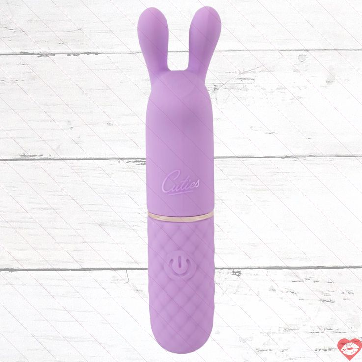 Cuties Thỏ Tai Tím 10.8cm Rung Mini Nhạy