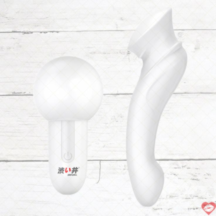 Drywell Nữ Hoàng Quyền Trượng Vibe Cặp Đôi Trắng Khoái Lạc 