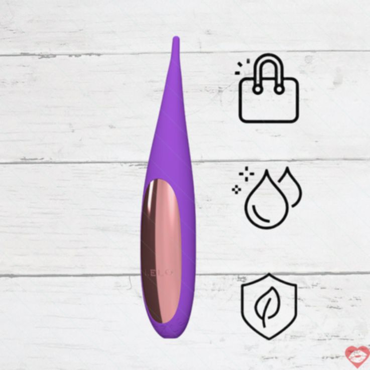 Lelo DOT du lịch vibrator âm vật tím nhỏ gọn