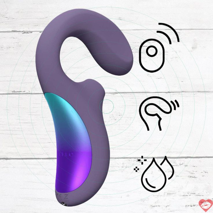 Lelo Enigma Wave hút clitoris G-spot tím sóng sonic Thụy Điển
