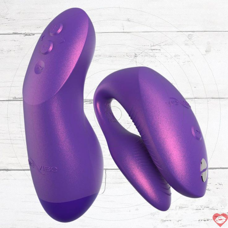 We-Vibe Chorus Pro tím app rung sóng đôi sâu 8cm