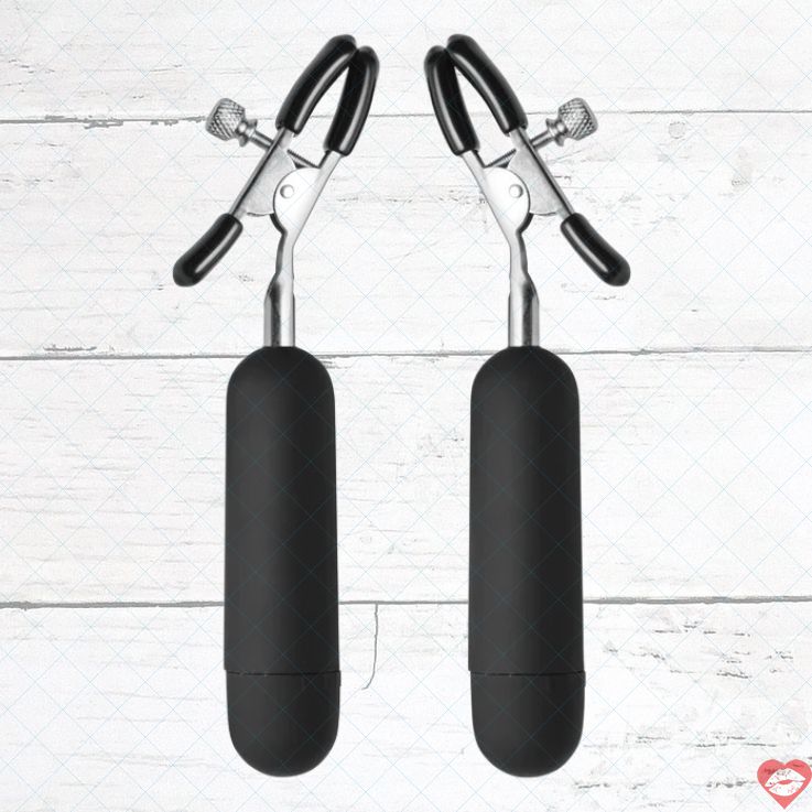 Master Series Kẹp Vú Rung Đen Đậm Đa Cực Sướng
