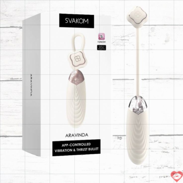 SVAKOM ARAVINDA app thrust G-spot egg trắng IPX7 tắm sướng