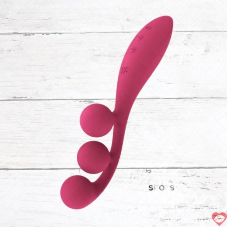 Satisfyer Tri Ball Rung Đa Điểm Hồng