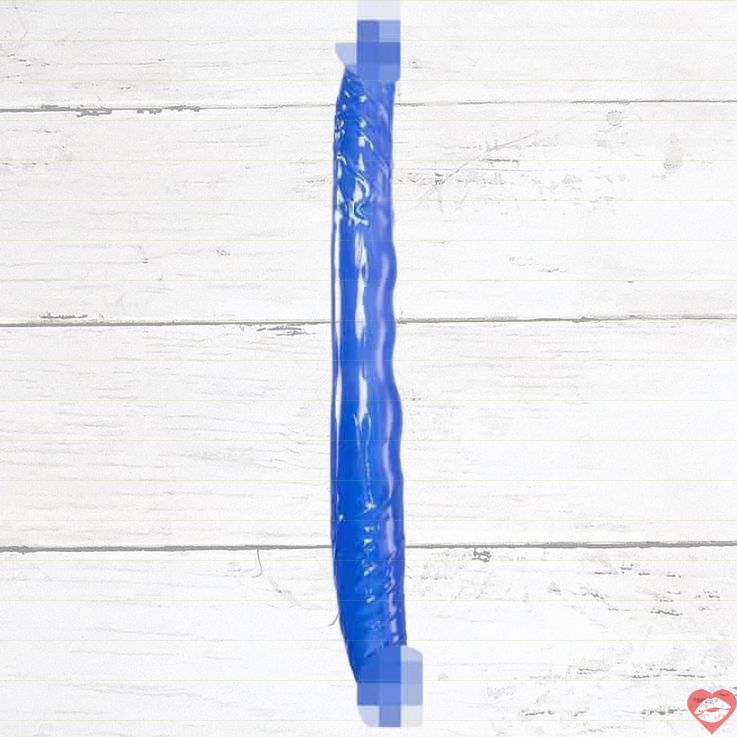 Double Dildo Toyfa Xanh 28.5cm Cong Linh Hoạt Nóng Bỏng 
