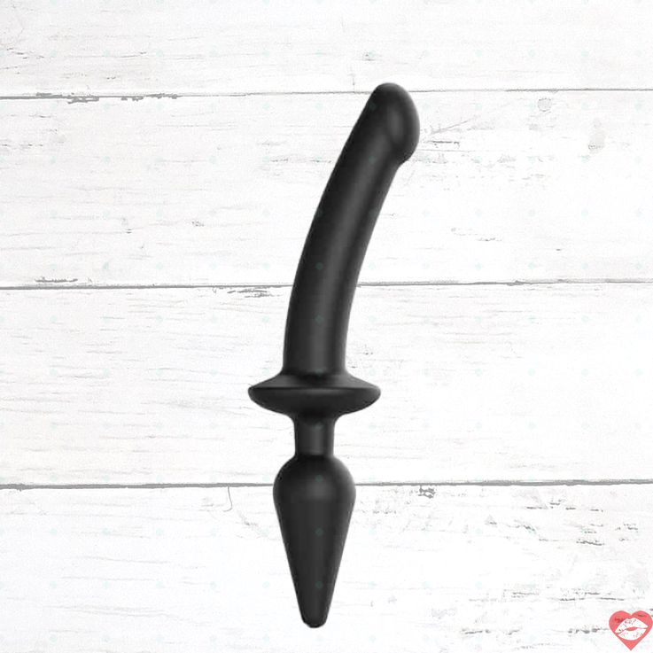 Fallo 2in1 Strap-On Plug L Đen 30cm Đa Năng Đỉnh 