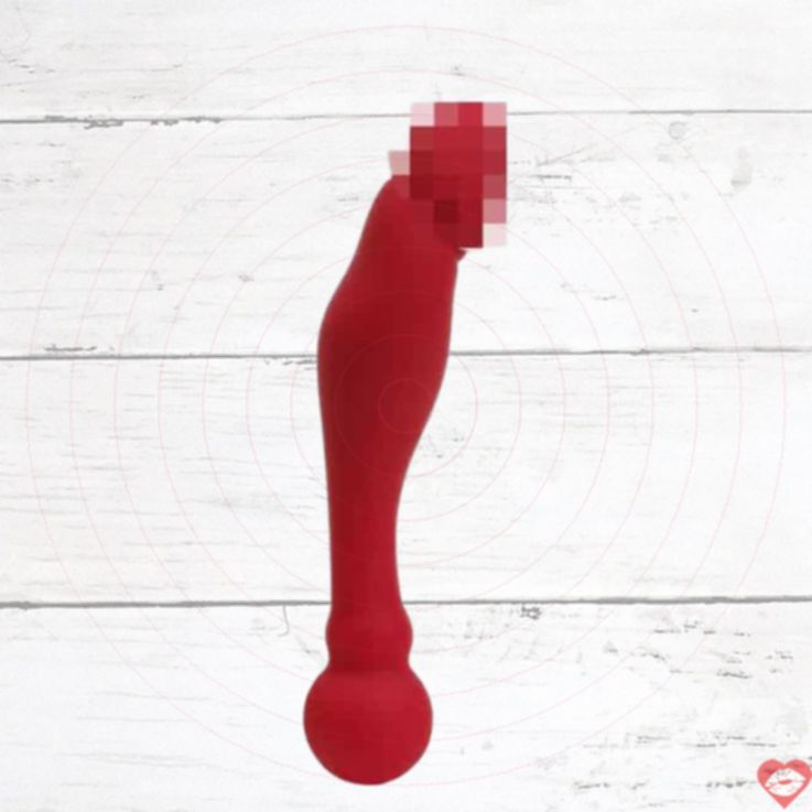 4sexdream Double Dildo 18cm Đỏ Hai Đầu Thỏa Mãn 