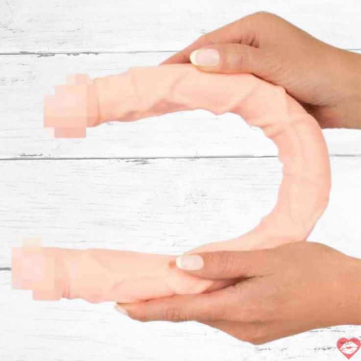Double Dildo Orion Skin 45.8cm Thực Tế Đôi Lứa 
