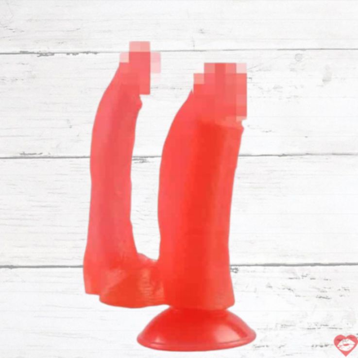 Jaga-Jaga No8 Double Dildo Đỏ 17cm Khoái Lạc Đôi 
