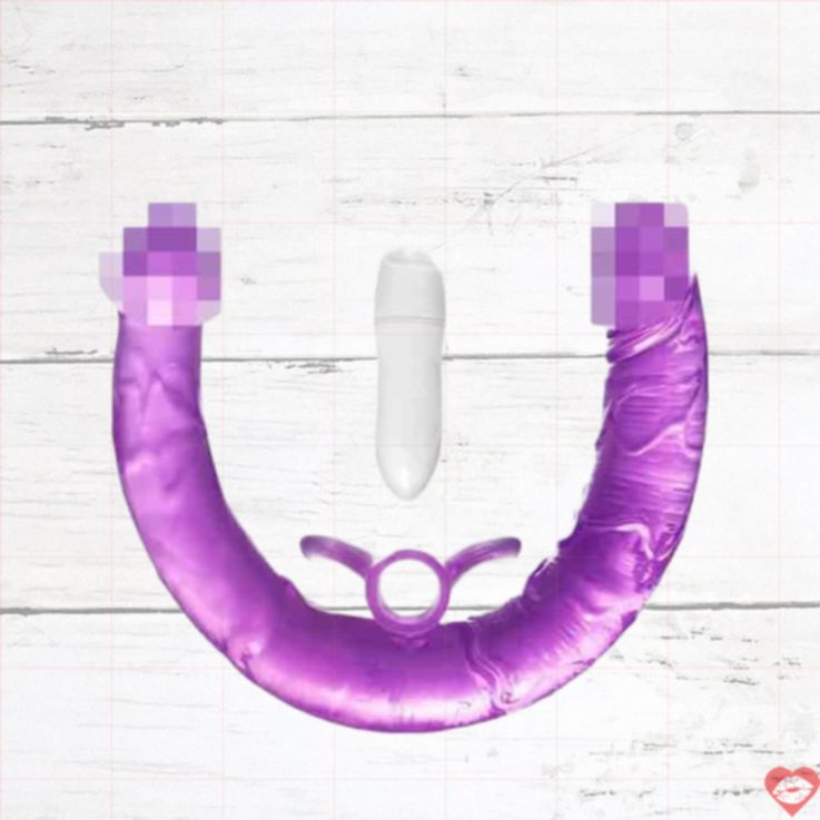 Toyfa Double Dildo Tím Rung 35cm Dài Khiêu Gợi 
