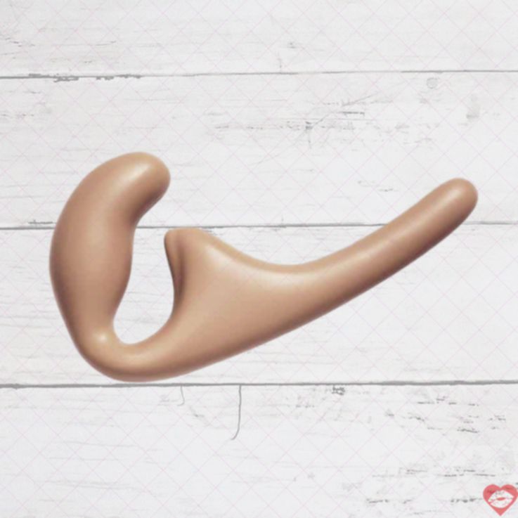 Strapon Lola Games Anal Natural 20.5cm Silicone Không Dây 