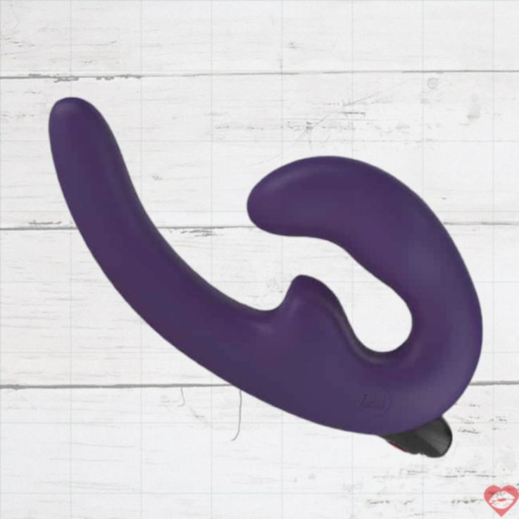 Fun Factory ShareVibe Strap-On Tím Rung Cặp Đôi 