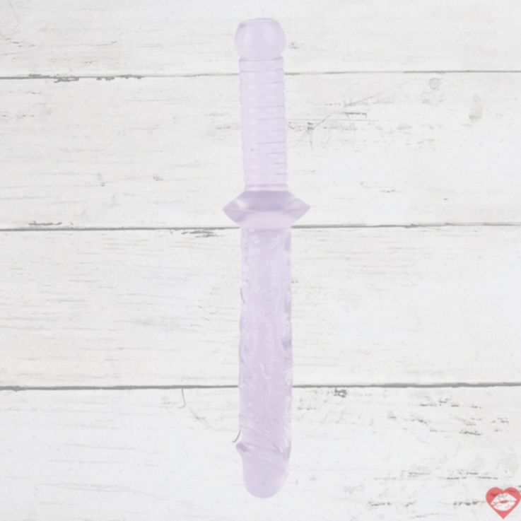 Dildo cầm tay 12 inch trong suốt gân guốc cực sướng 