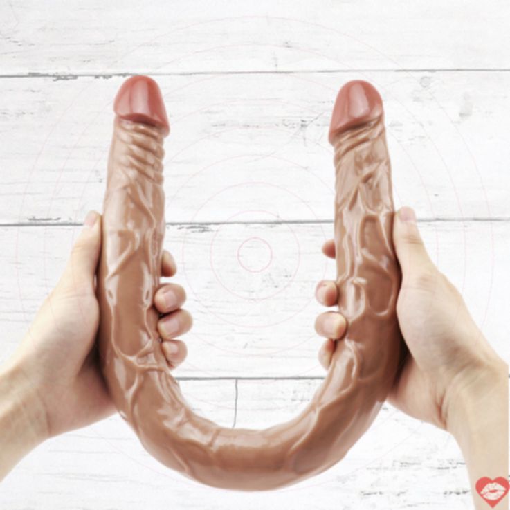 Dildo Đôi 21 Inch Thực Tế Lesbian Siêu Dài Linh Hoạt Sướng 