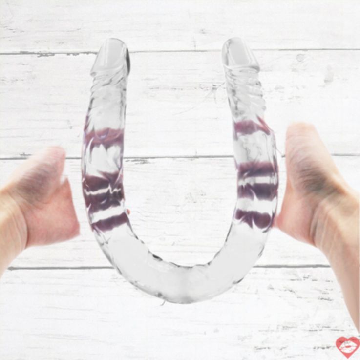 21 Inch Jelly Dildo Đôi Uốn Thật Linh Hoạt 