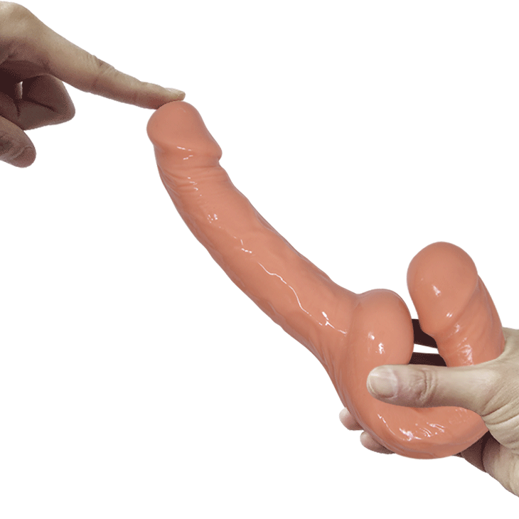 Dildo Strapless Lesbian Da Thật Đôi Flesh Siêu Hút 