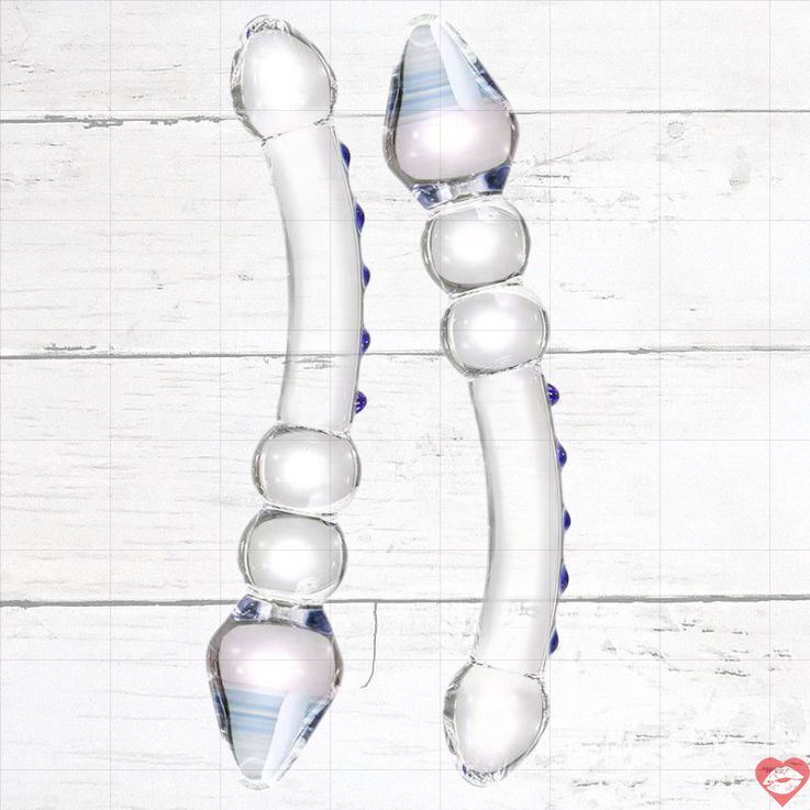 Dildo Glass Đôi Trơn 20cm, Bền Bỉ Siêu Sướng! 