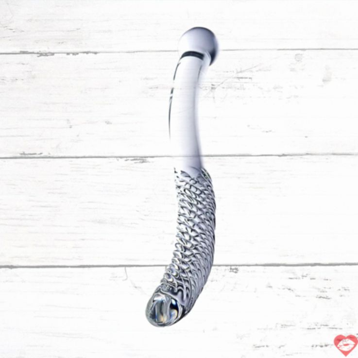 Glass Dildo Threaded Mịn Đôi 27cm Thăng Hoa Điên Cuồng 