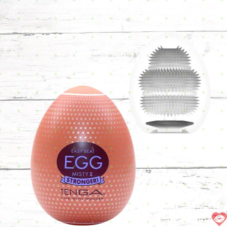 Tenga Egg Hard-Boiled Misty II trắng compact
