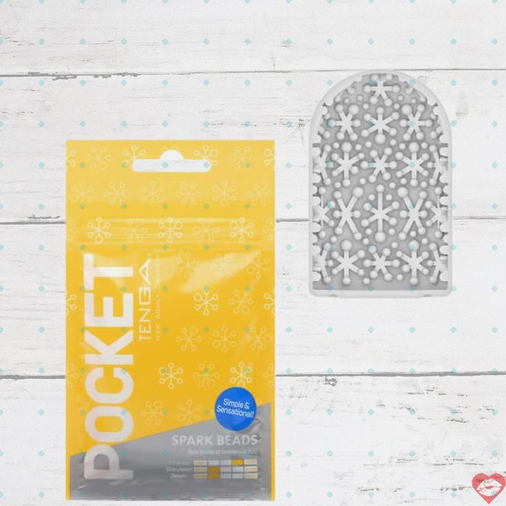 Tenga Spark Beads Vàng TPE 7.5cm Di Động Thỏa Mãn 