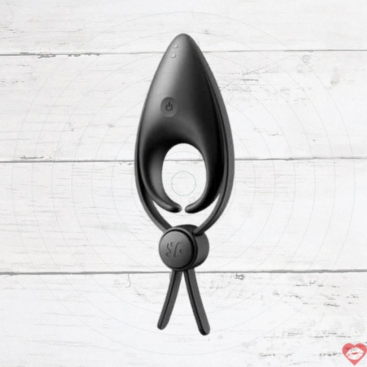 Satisfyer Sniper Lasso Vòng Rung Đen Mạnh Tăng Cứng Kéo Dài 