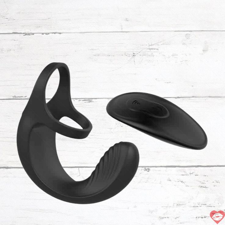 Evolved Ball Cradle Đen Remote Scrotum Kích Thích Mạnh 