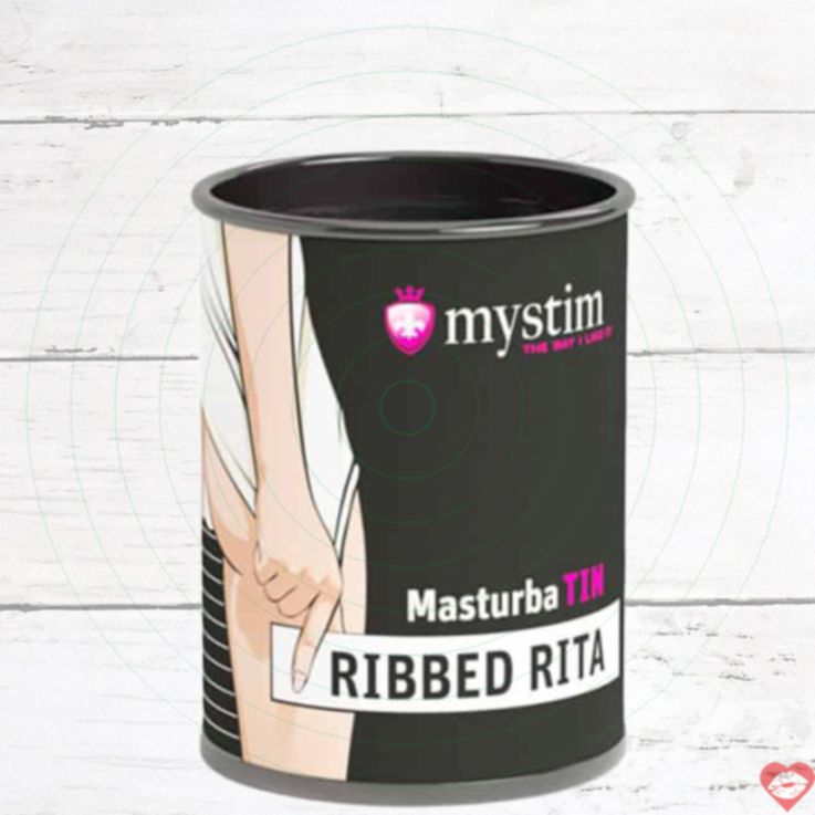 Mystim Ribbed Rita Masturbator TPE Gân Trắng Sung Sướng 