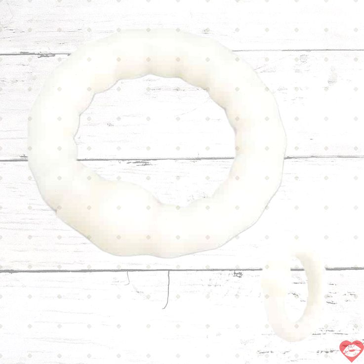 Erotic Fantasy Glow Ring Penis Trắng Phát Sáng 2.5cm