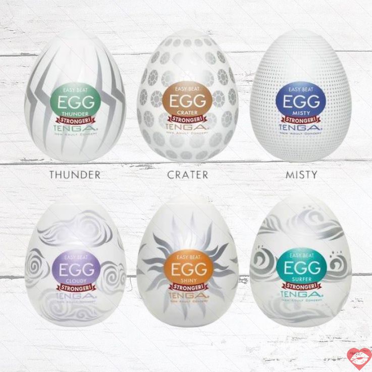 Bộ 6 Tenga Egg Hard-Boiled TPE đa dạng