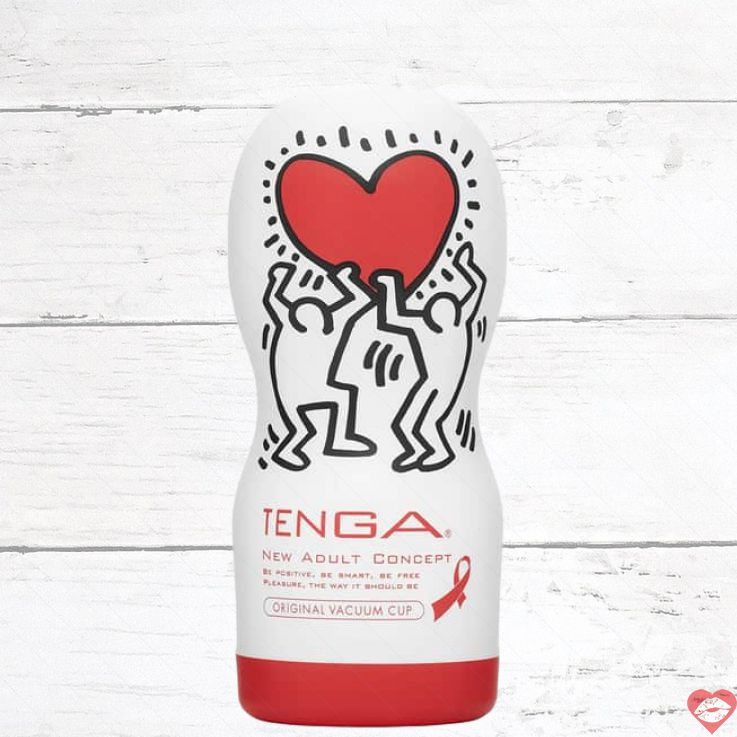 Tenga Keith Haring Vacuum Cup Trắng Hút Mạnh