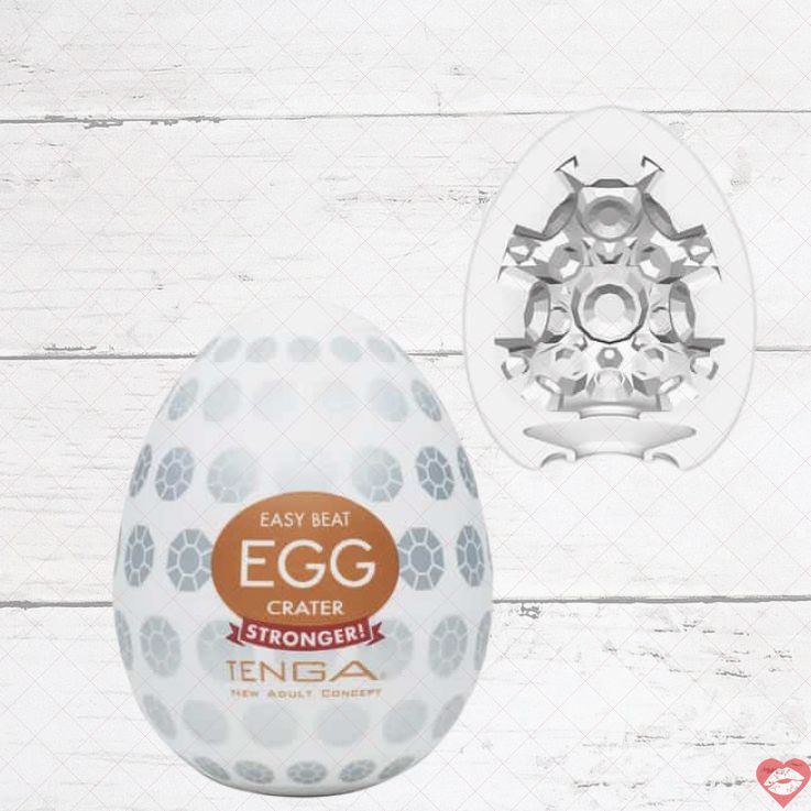 Tenga Egg Hard-Boiled Crater Trứng Bay Cup Trắng Siêu Mạnh