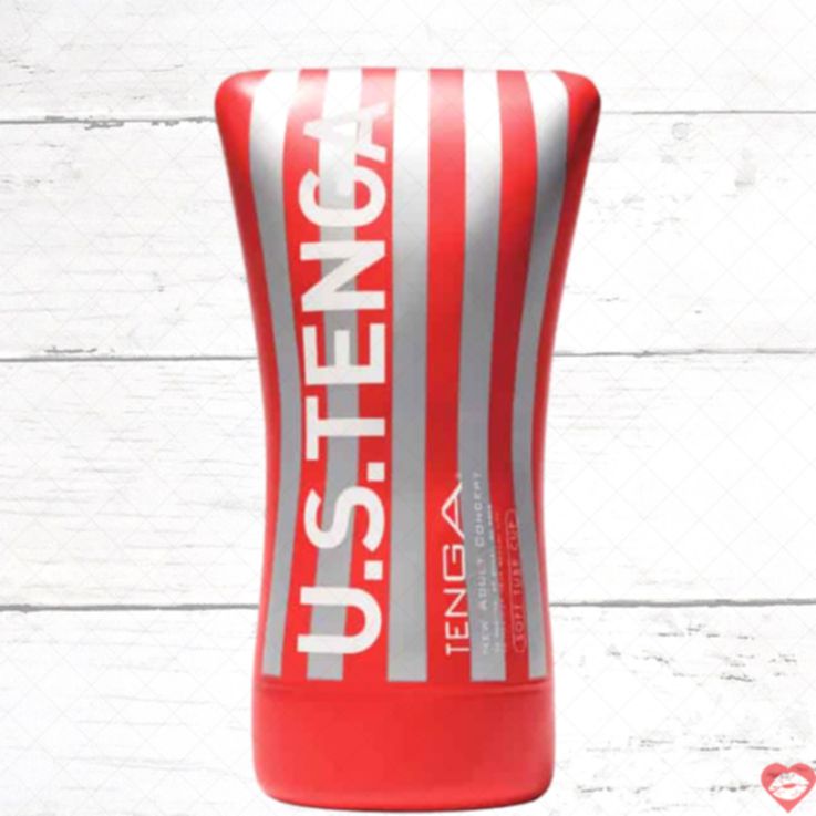 Tenga Soft Tube Cup đỏ lớn mềm mại kích thích mạnh
