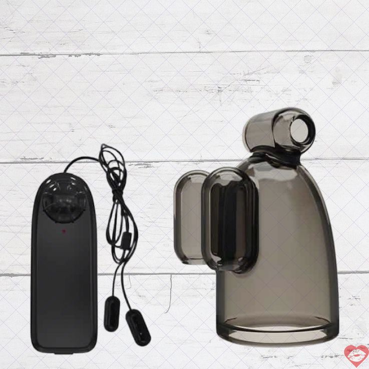 Baile Vibrating Crystal Cap III Đen Rung Đầu Siêu Mạnh