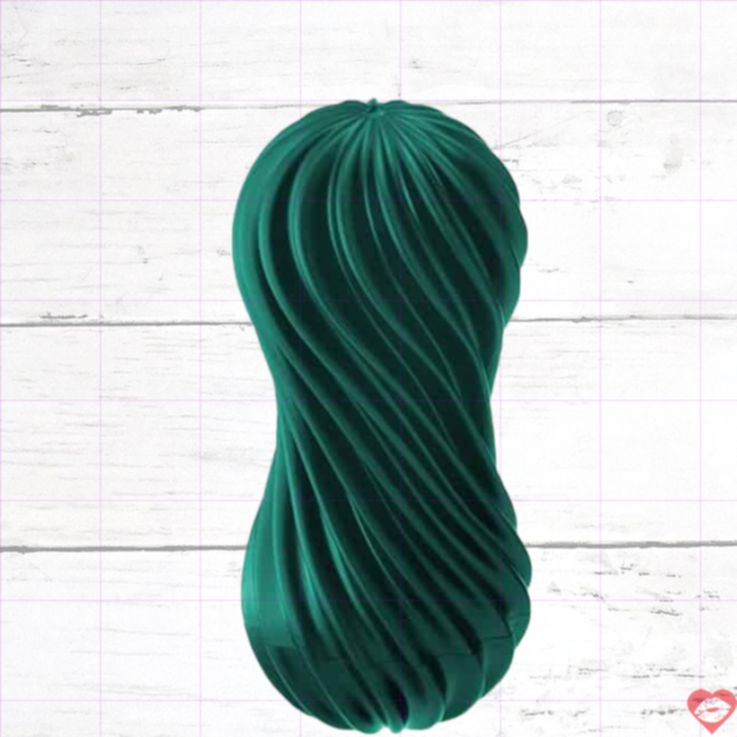 Tenga Flex Fizzy Xanh TPE 17.6cm Sợi Ống Mạnh