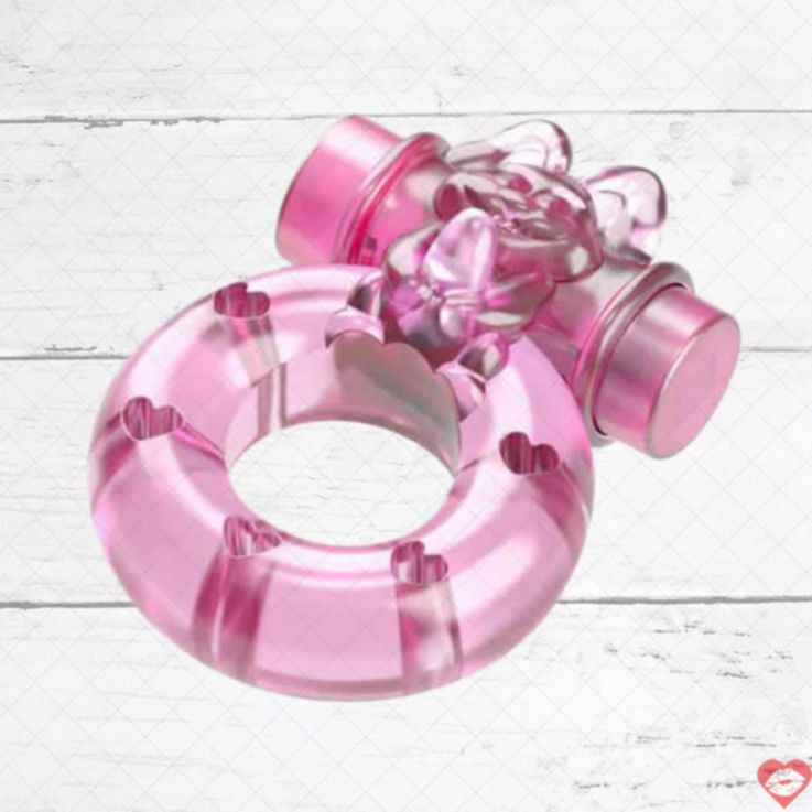 Baile Bunny ring hồng rung kéo giãn 1.8cm