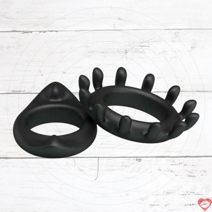 Baile Ring bộ vòng đeo dương vật đen bền bỉ