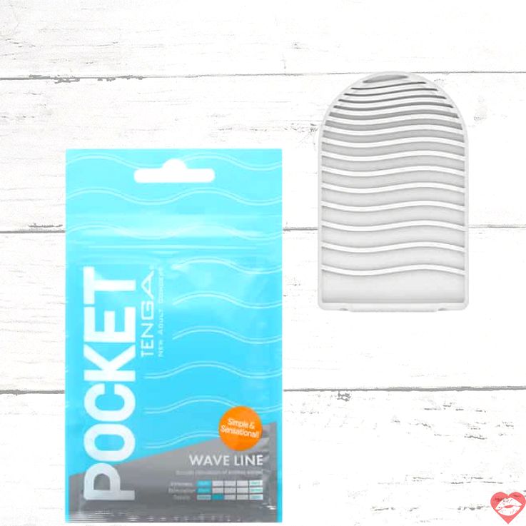 Tenga Pocket Wave Line xanh mini tự sướng tiện lợi